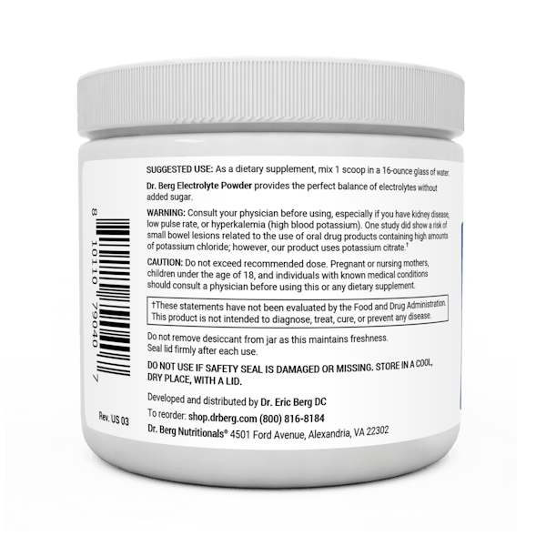 Electrolyte Powder Strawberry Lemonade | Dr. Berg